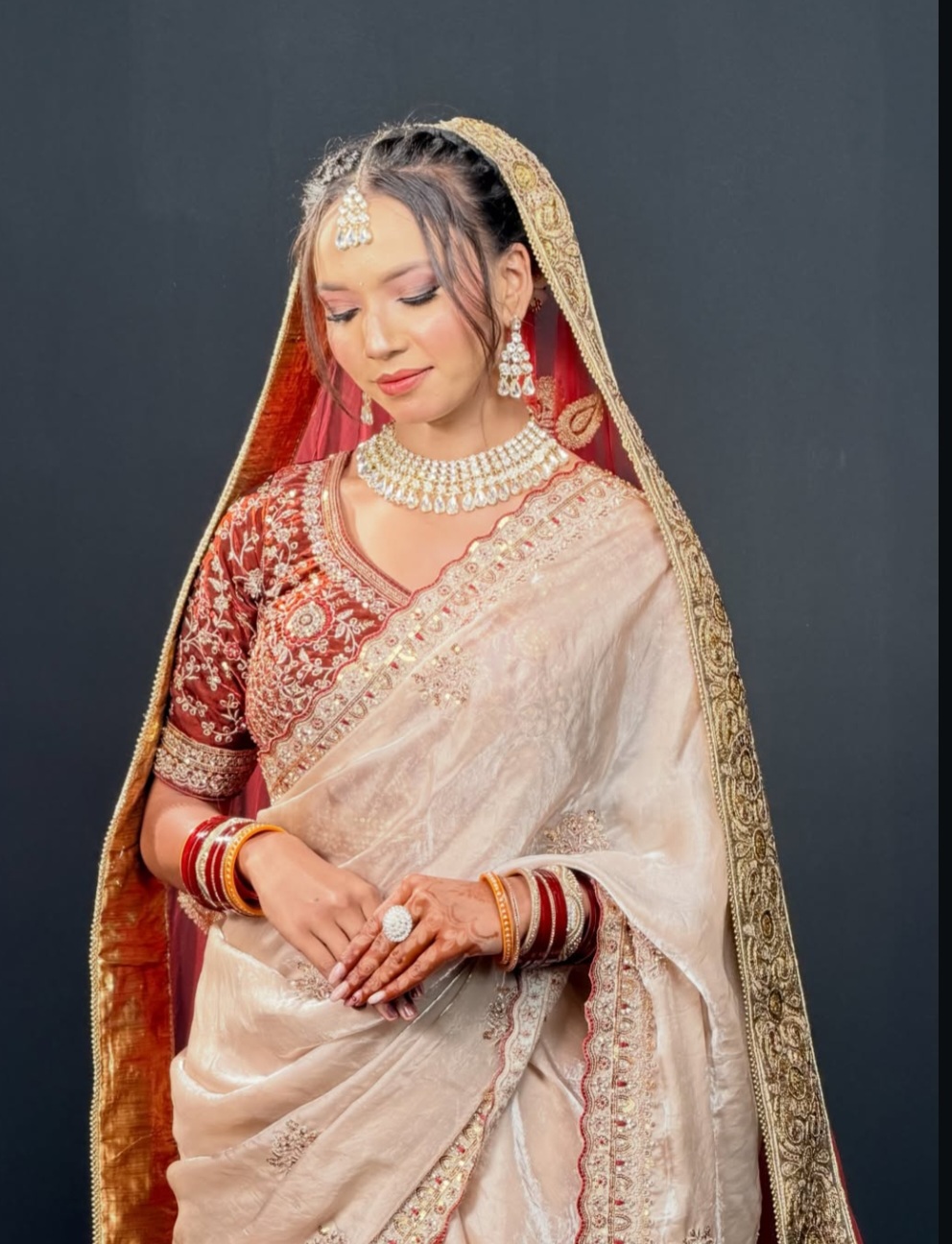 Bridal makeup look