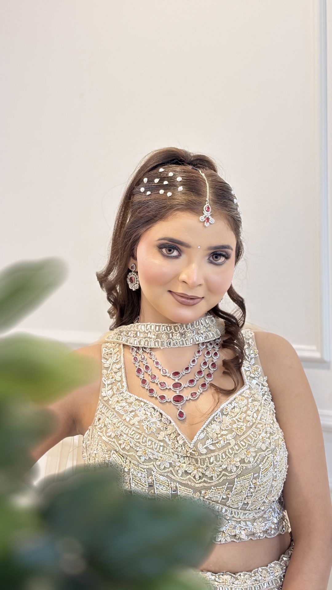 Elegant makeup close-up